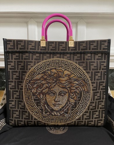 New Fendi X Versace Fendace Collaboration Sunshine FF Medusa New Fendi X Versace Fendace Collaboration Sunshine FF Medusa