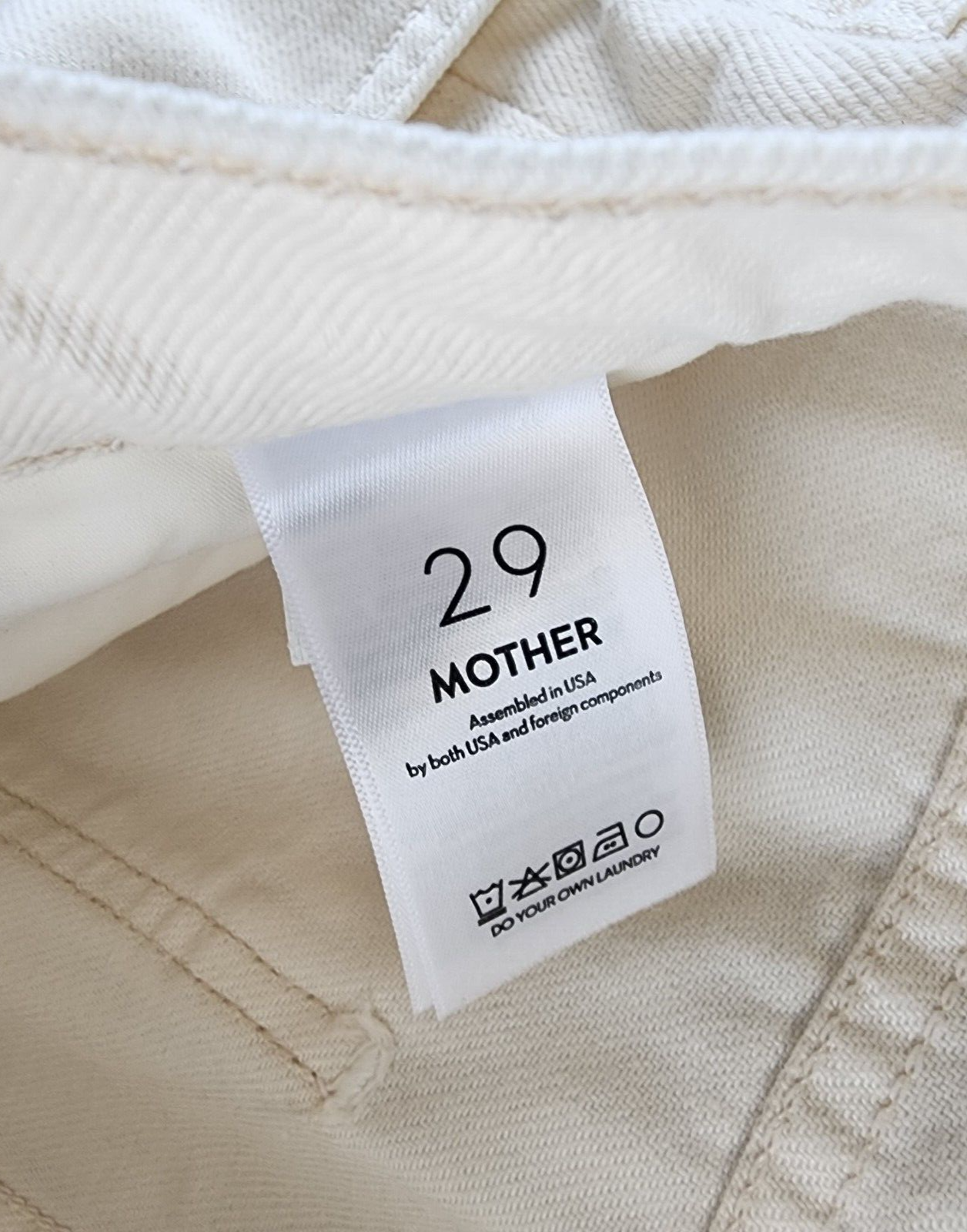 MOTHER The Fun Dip Cargo Maxi Skirt Women's 29 Natural Pockets Slit Button Zip - Picture 10 of 15
