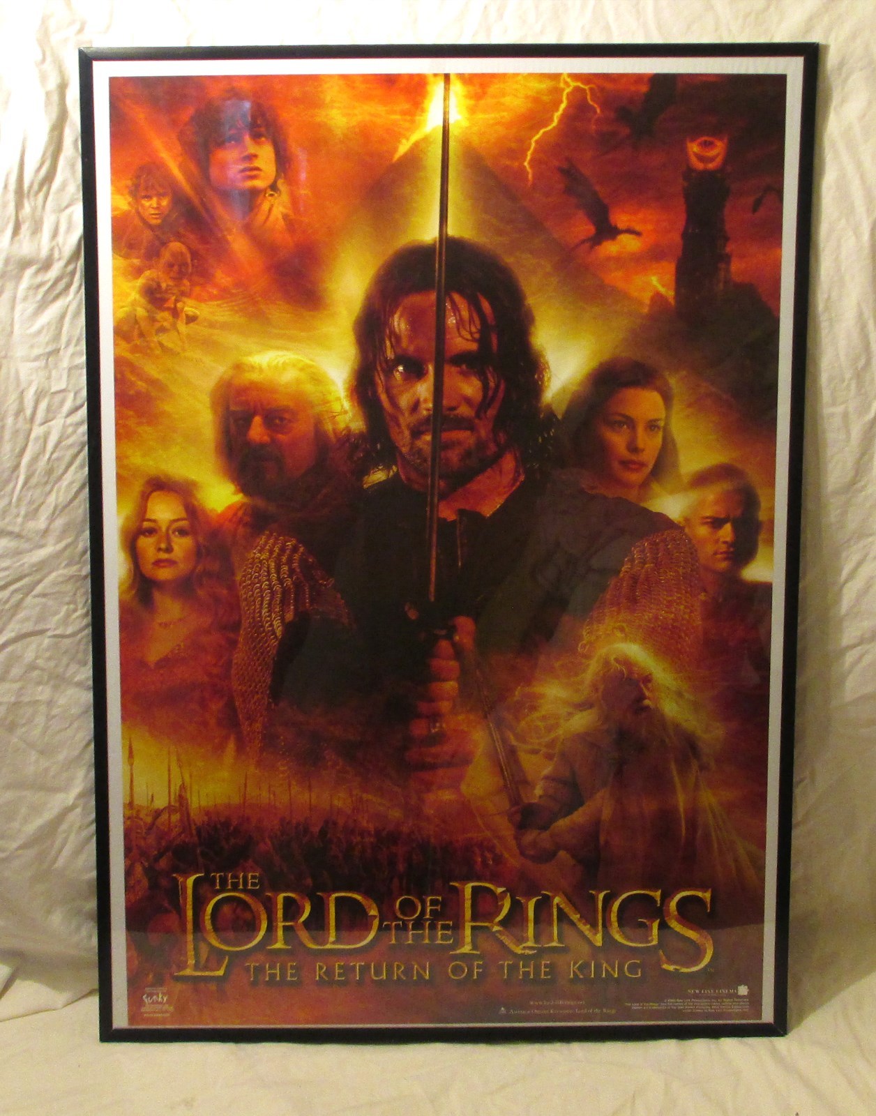 Lord of The Rings Return of The King Movie Poster Aragorn Framed 36x24