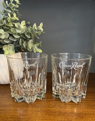 Crown Royal Whiskey Rocks Glasses (2)