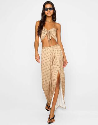 Beach Bunny Swimwear Black/Nude Dot Ramsey Pant