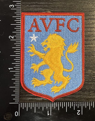 ASHTON VILLA IRON ON EMBORIDERED PATCH. EPL ENGLISH PREMIER LEAGUE SOCCER