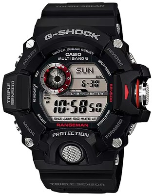 Pre-owned Casio Gshock Gw94001 Tactical Rangeman Solar Blk