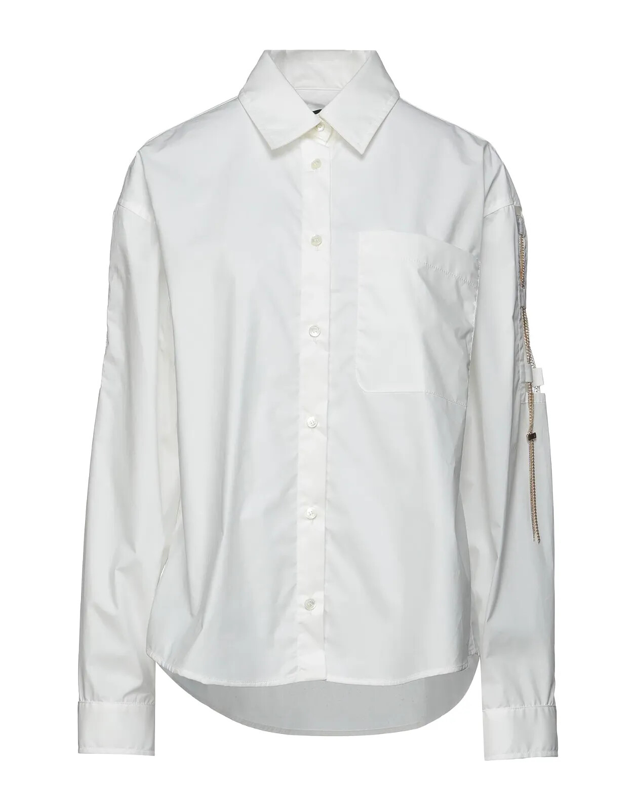 Pre-owned Ellery Shirts Chain Dtl Button Blouse In White