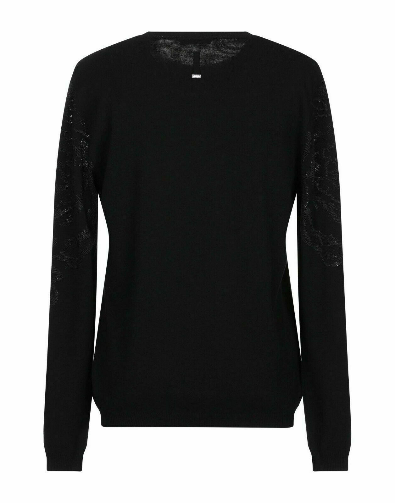 Pre-owned Versace Collection Iconic Logo Knitwear Strickpullover Jumper Pullover Xs In Black