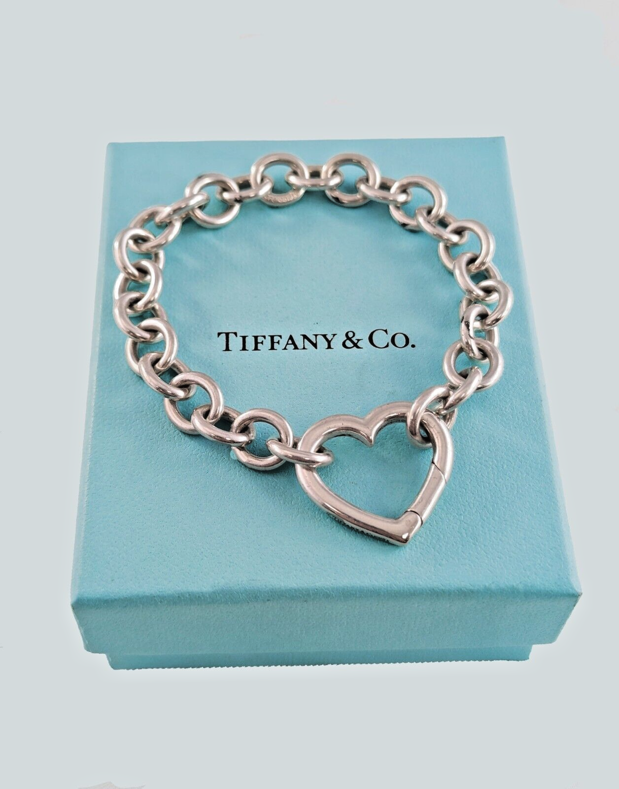 アクセサリー Tiffany&co. silver 925 bracelet Mexico Vintage Tiffany & Co 925 Sterling Silver Double Heart Chain