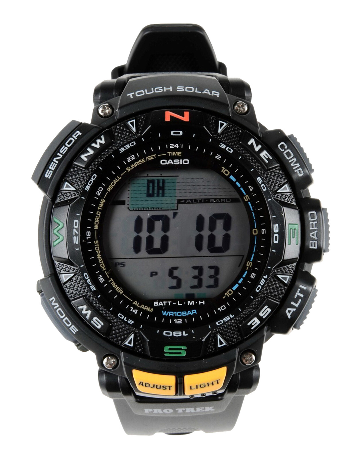 casio pro trek tough solar triple sensor