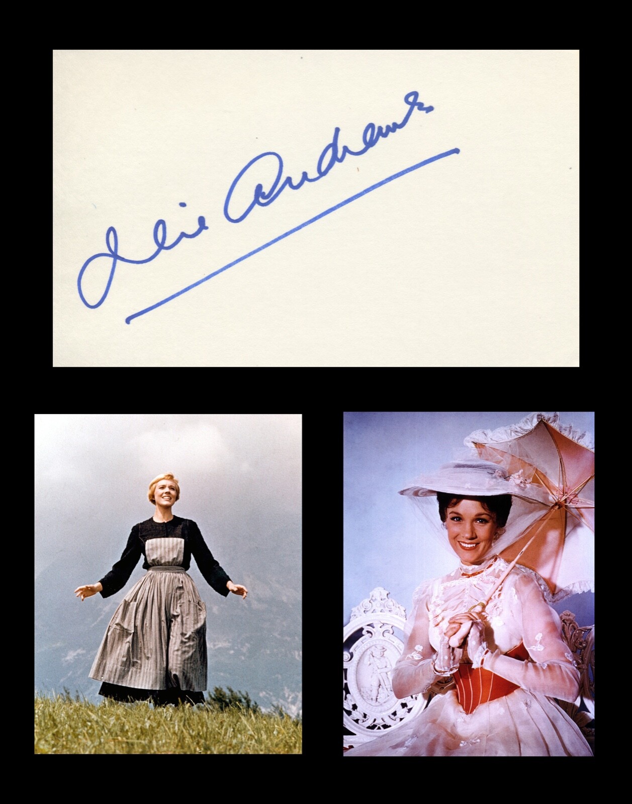 ジュリー・アンドリュース直筆サイン入り超 大型写真…Julie〜 ジュリー・アンドリュース直筆サイン入り超 大型写真…Julie