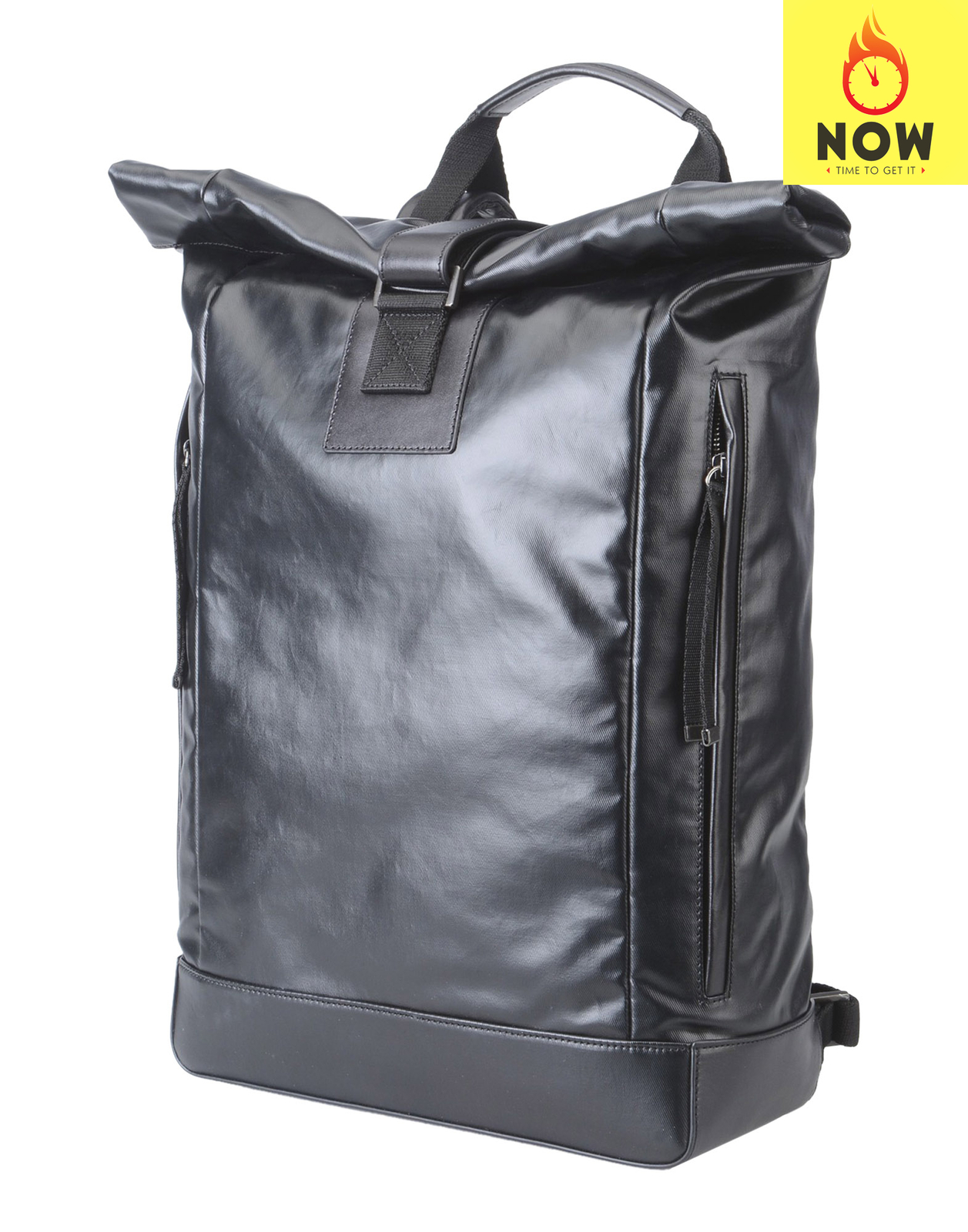 oversized leather backpack