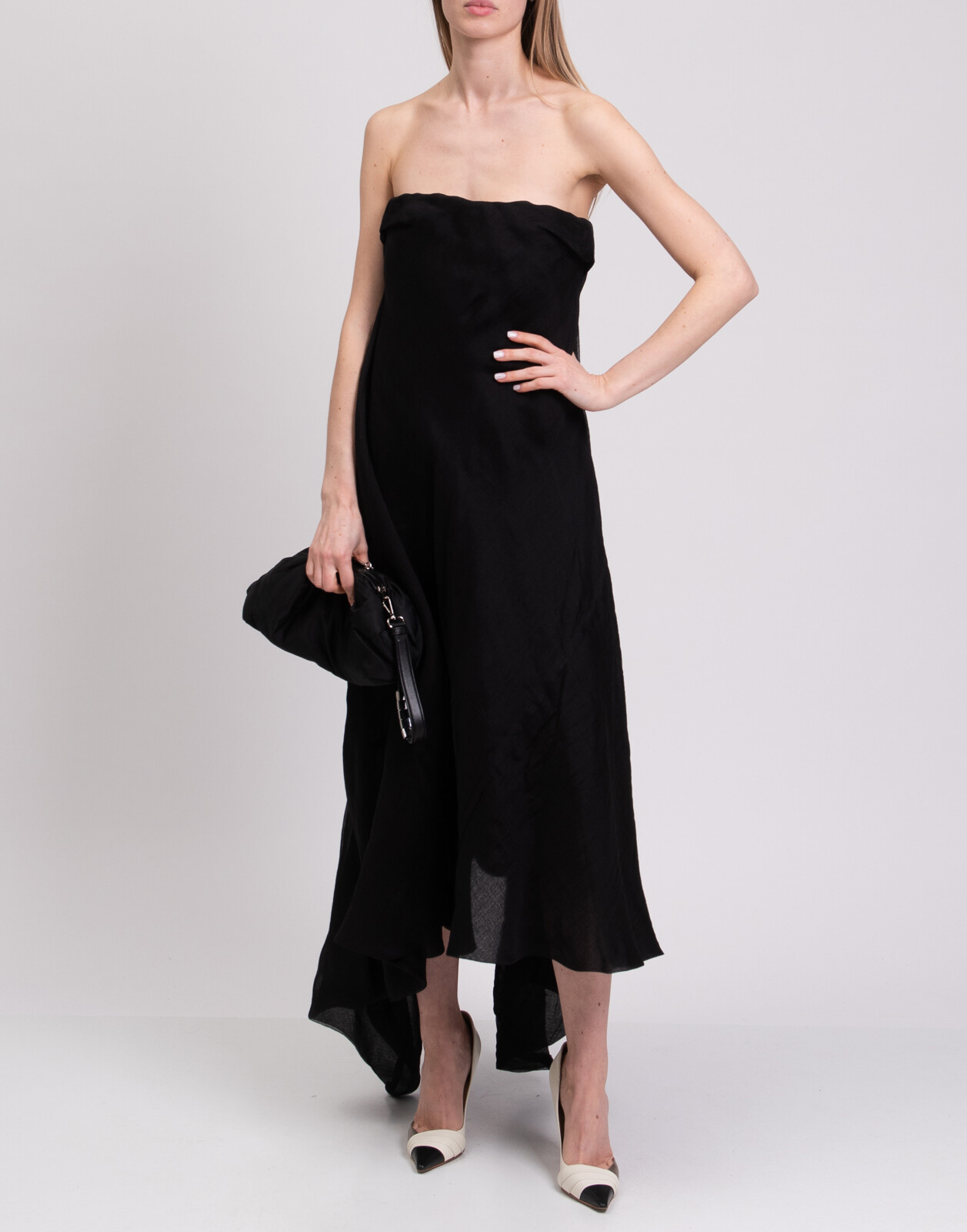 RRP€790 RICK OWENS Silk Organza Trapeze Dress IT42 US6 UK10 RRP€790 RICK OWENS Silk Organza Trapeze Dress IT42 US6 UK10