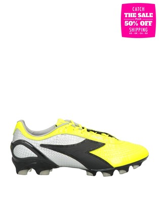 RRP€120 DIADORA Leather Football Boots US7.5 UK7 EU40.5 Water Resistant