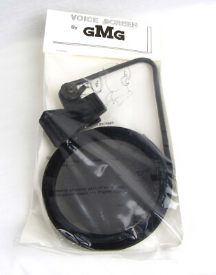GMG Black Voice Screen Pop Screen, Windscreen w/Clip - New, Free Shipping