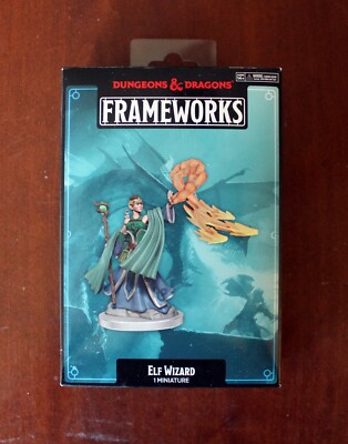 Dungeons & Dragons D&D Frameworks Elf Wizard miniature 2021 Wizkids new