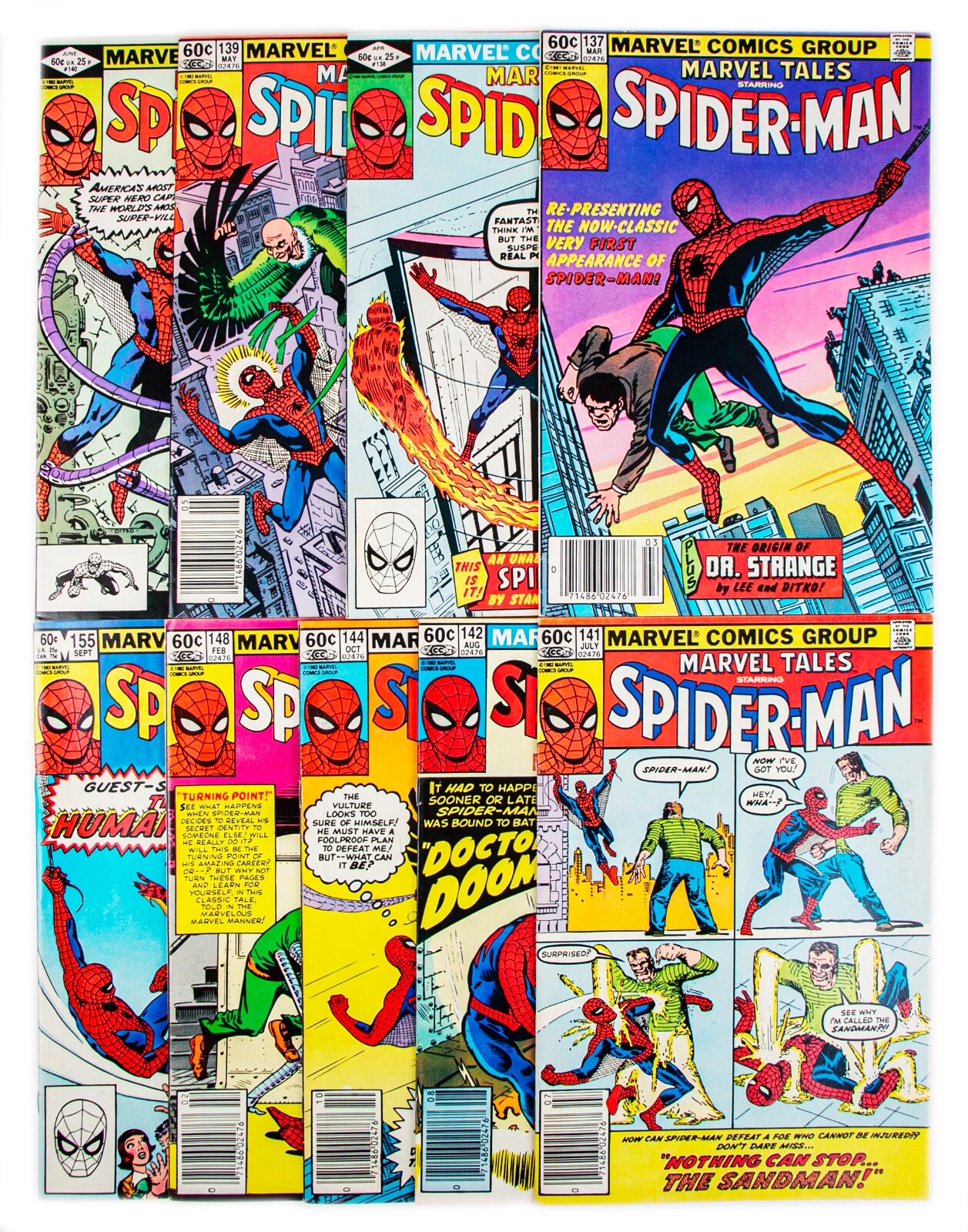 Marvel Tales Lot of 9 (1982) Reprints Amazing Spider-man 1st Marvel Tales Lot of 9 (1982) Reprints Amazing Spider-man 1st