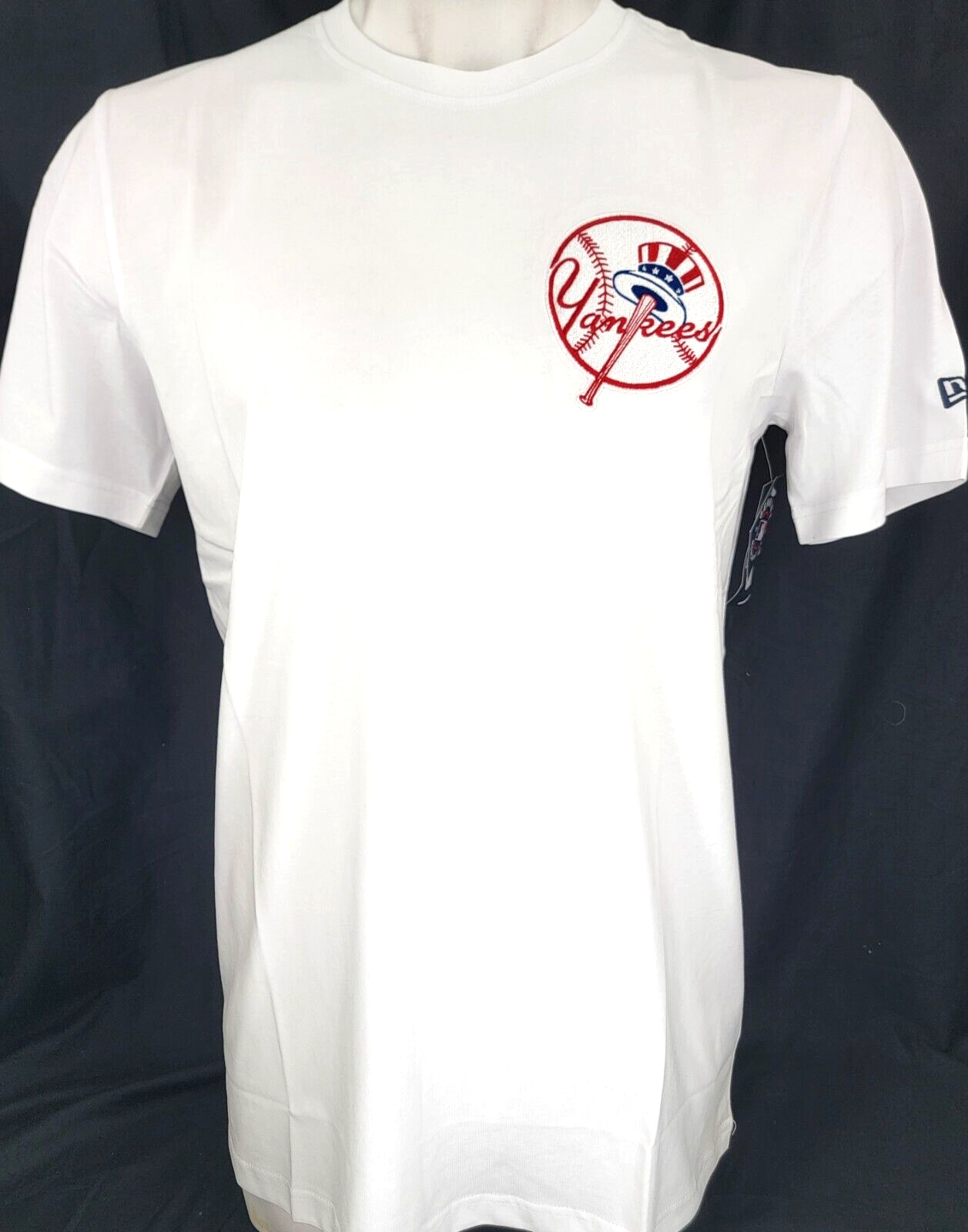 NEW New York NY Yankees White Patch New Era Crew Neck SS Tee
