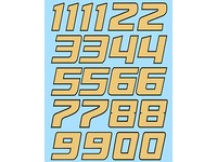 1:43 1:32 Decal Abziehbilder Zahlen in Dunkelblau Numbers dark-blue 1:87