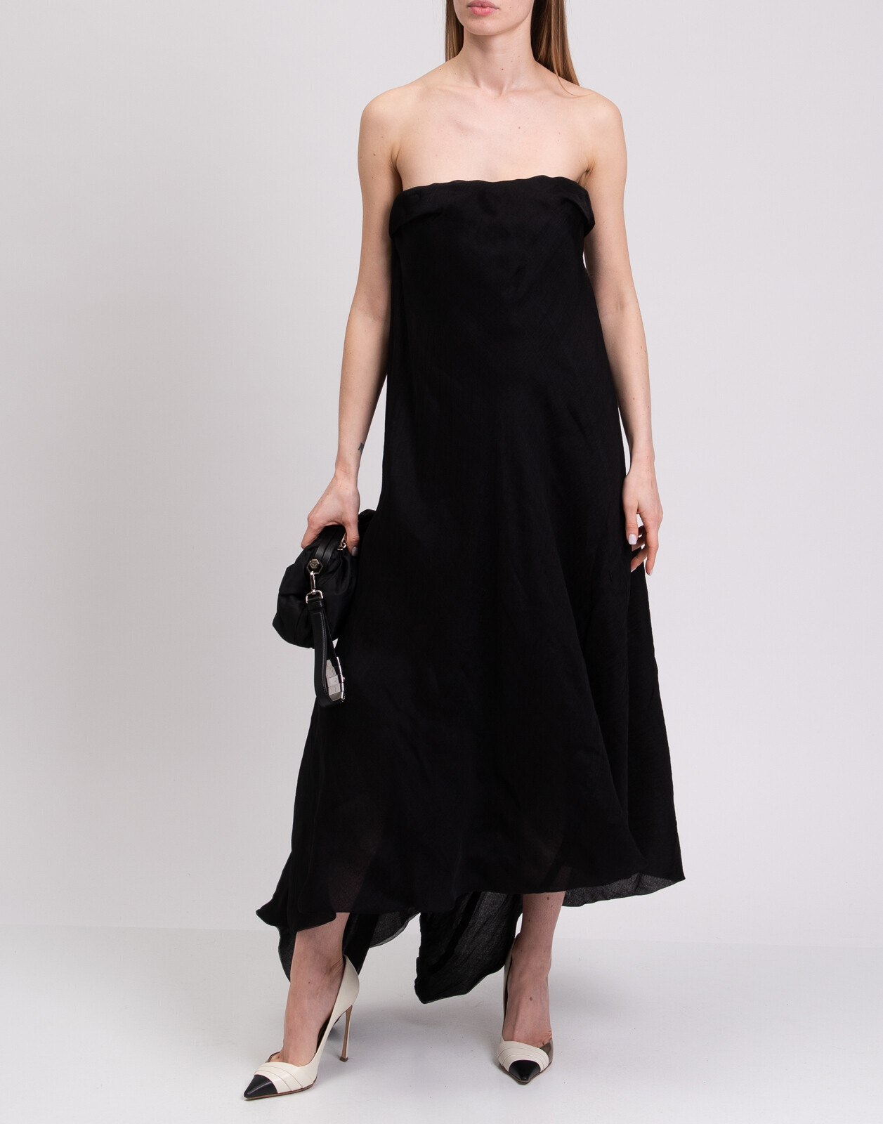 RRP€790 RICK OWENS Silk Organza Trapeze Dress IT42 US6 UK10 RRP€790 RICK OWENS Silk Organza Trapeze Dress IT42 US6 UK10