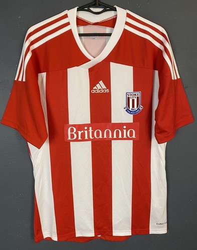 MEN'S ADIDAS FC STOKE CITY 2011/2012 HOME SOCCER FOOTBALL SHIRT JERSEY SIZE S