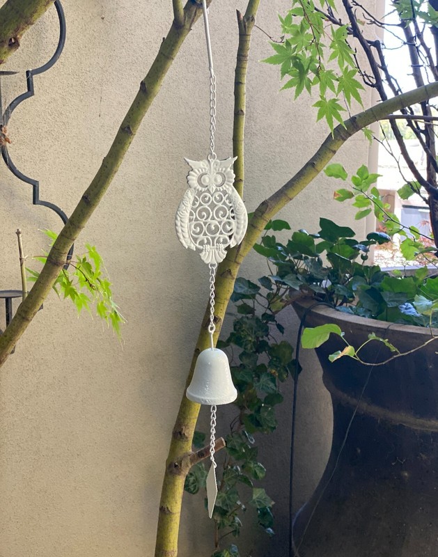 Hanging Bell Owl White