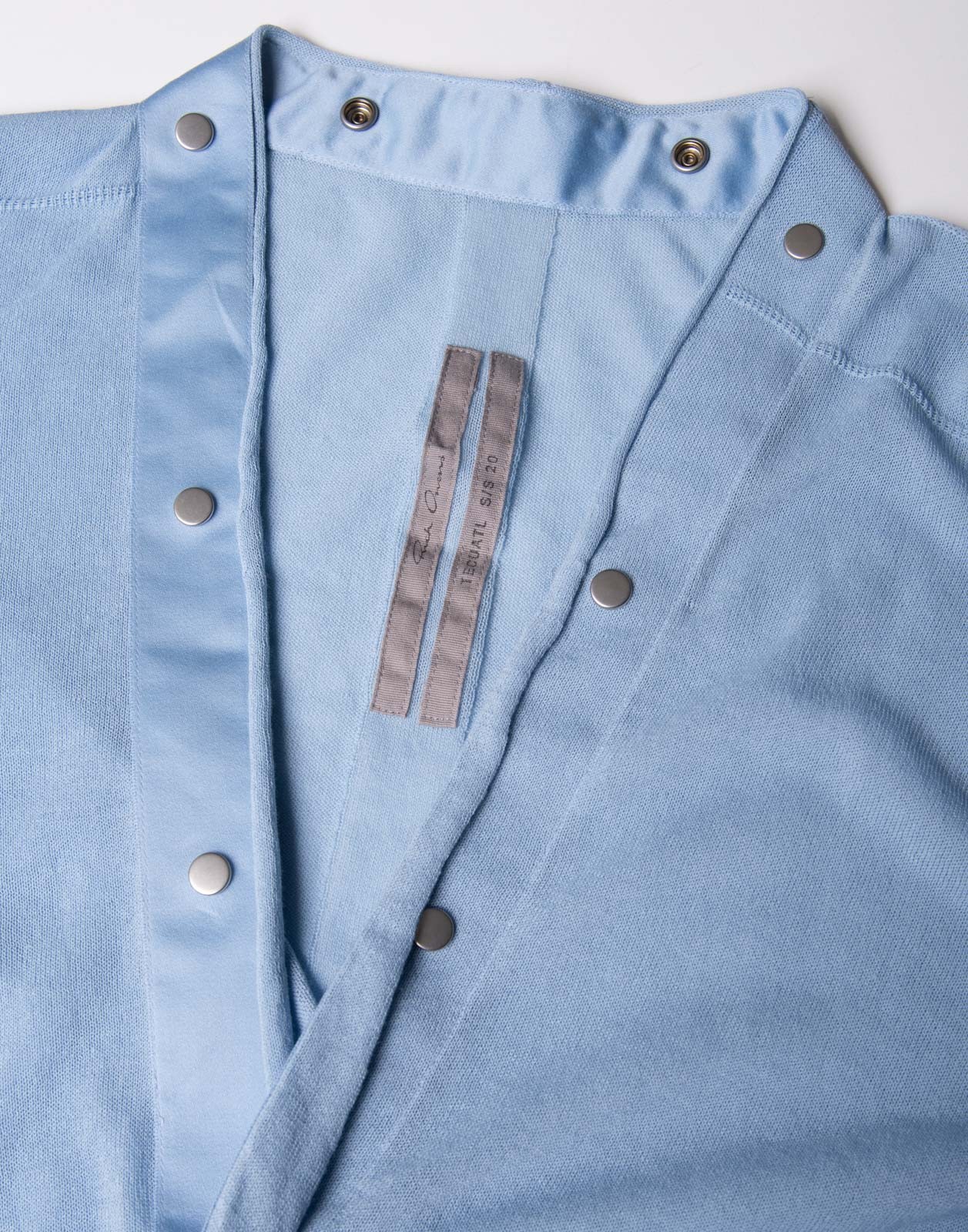 RRP€700 RICK OWENS TECUATL V Neck Snap Cardigan Size M Blue