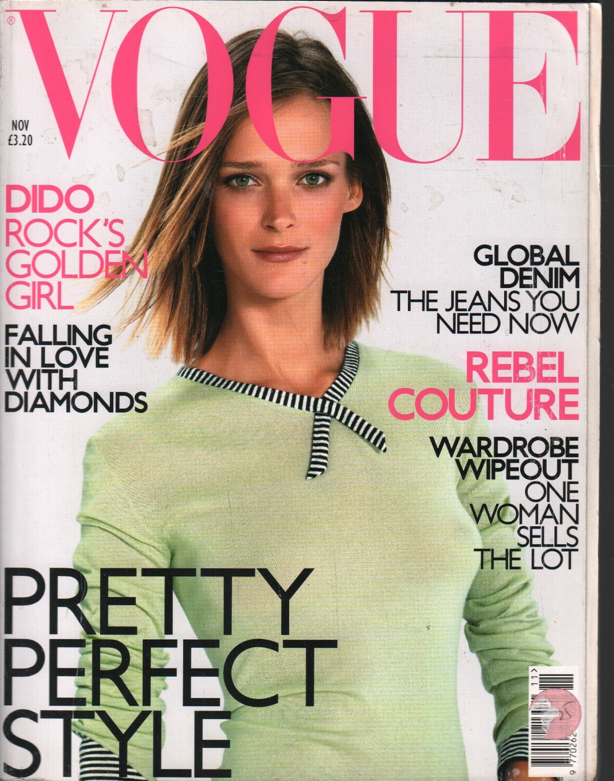 Vogue UK Fashion Magazine November 2001 Dido John Galliano