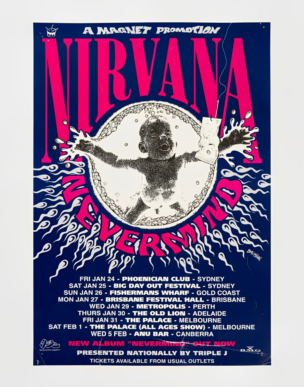 【激レア】NIRVANA シルク刷りポスター 激レア】NIRVANA シルク刷りポスター 【公式通販】