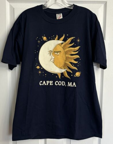 Vintage 90's Jerzees Cape Cod Sun & Moon T Shirt Size Large Vintage 90's Jerzees Cape Cod Sun & Moon T Shirt Size Large
