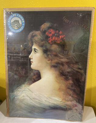 Adolph Coors Golden Brewery, Golden Colo. Lady Flower  Advertising Paper Poster