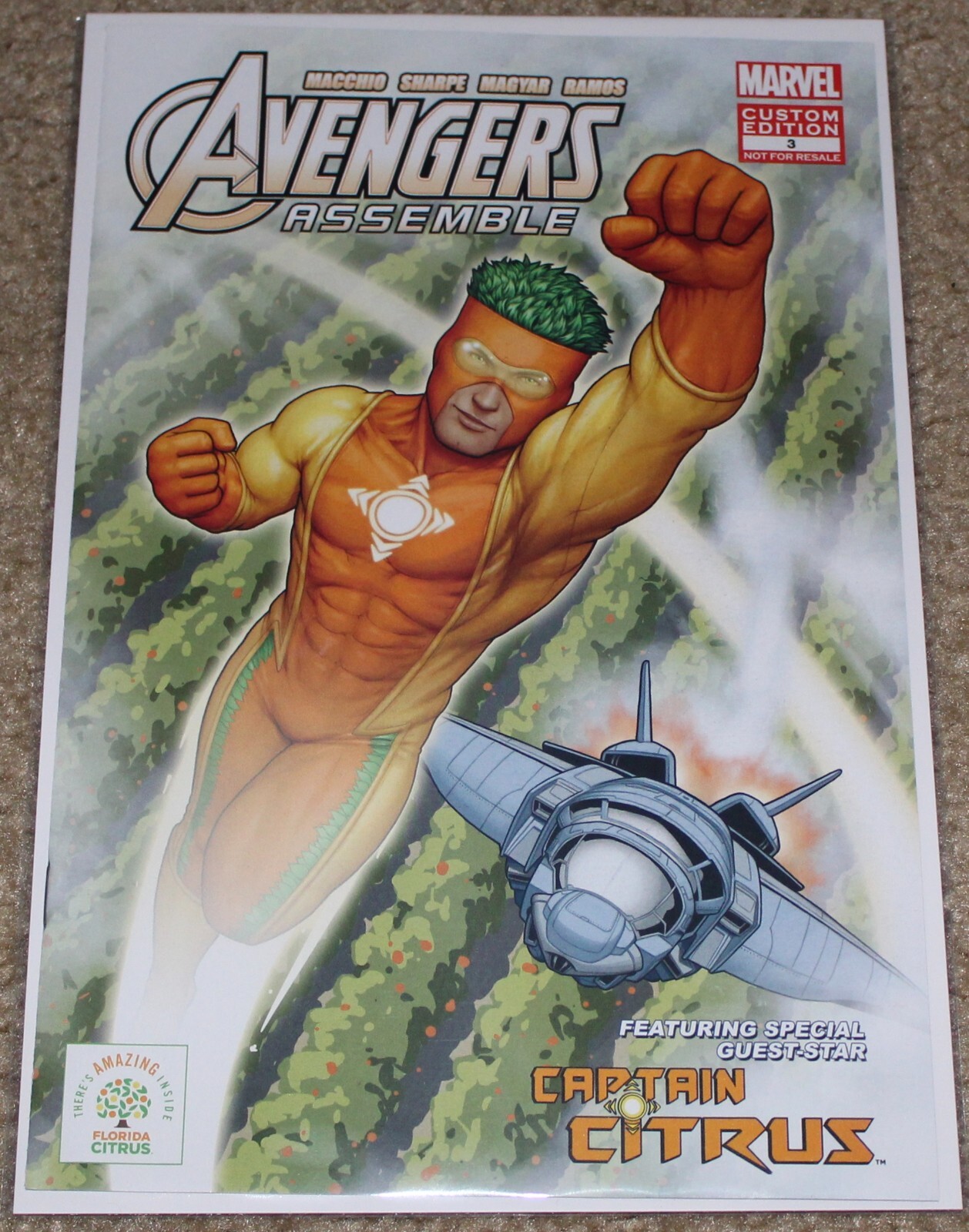 MARVEL CUSTOM EDITION #3 AVENGERS ASSEMBLE CAPTAIN CITRUS