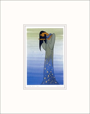 MOTHER EARTH'S TEARS by Soiux artist Maxine Noel  - 11'' x 14''  Matted print