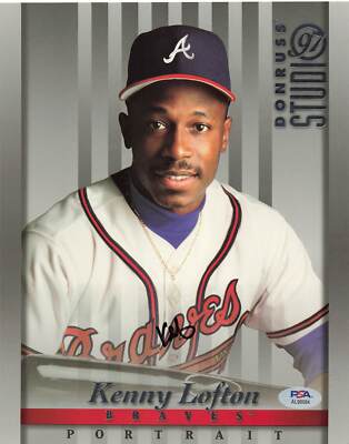 応援グッズ Atlanta Braves Kenny Lofton GAME SHIRT Kenny Lofton Jersey | eBay