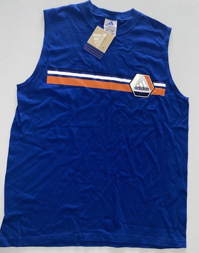② adidas 90s VINTAGE tank top Vintage 90s Adidas Jersey Tank Top Sleeveless Mens S Blue