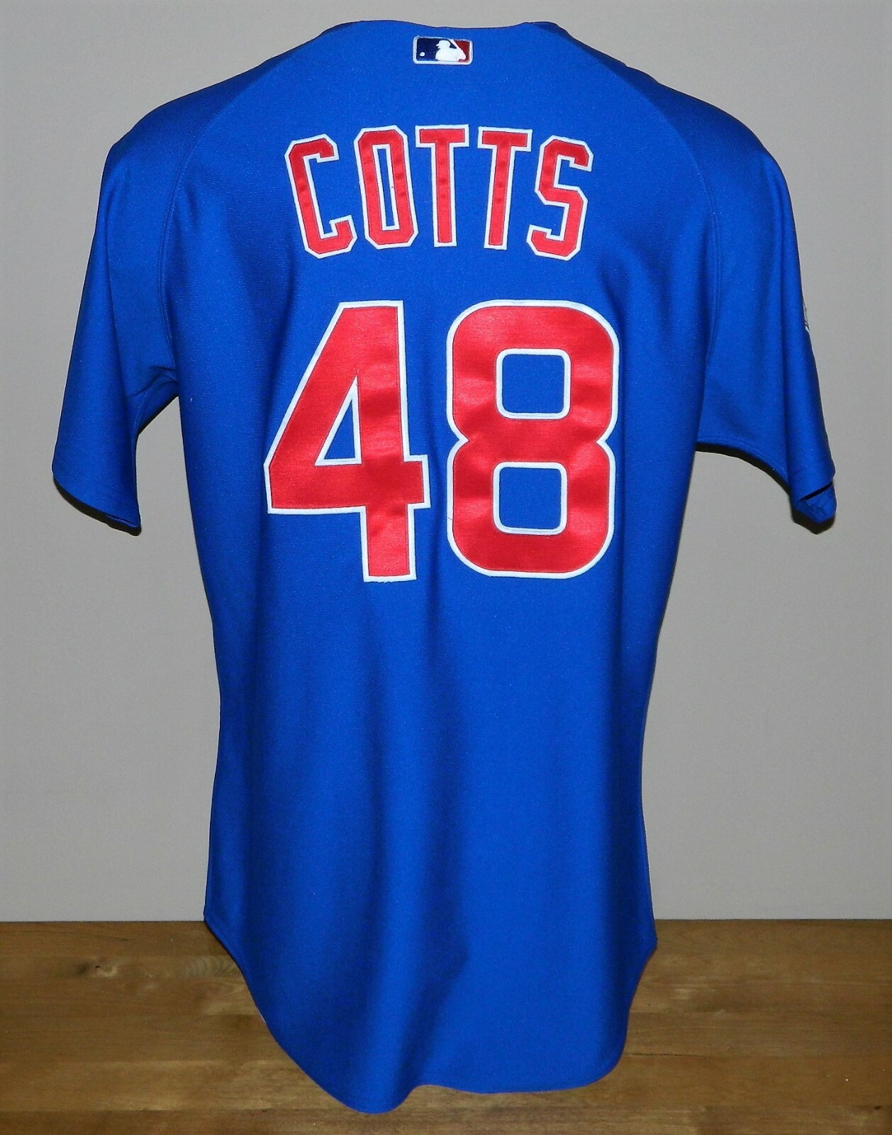 2009 Neal Cotts (Set 1) Game Worn Chicago Cubs ALT Jersey #48 - Majestic Size 46