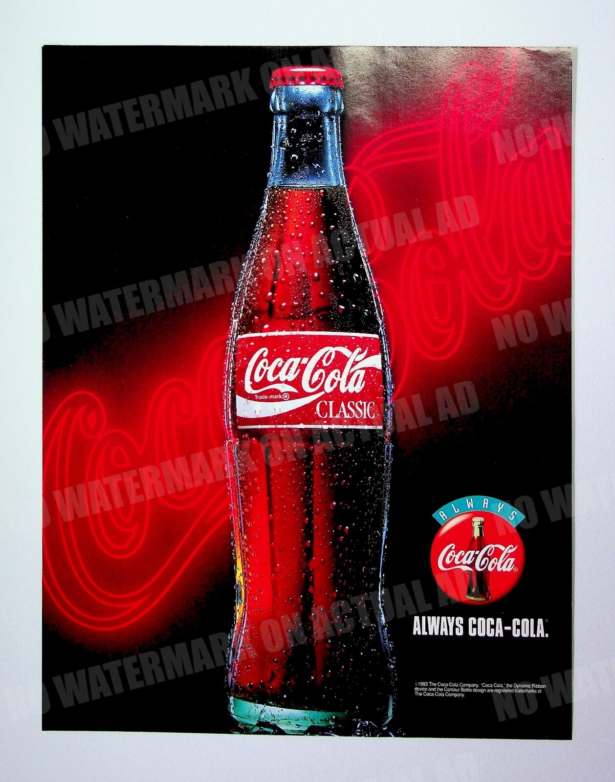Coca-Cola Classic Soda 1994 Trade Print Magazine Ad Poster
