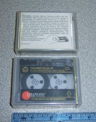 VTG lot of two QIC-80 DT350 Mini Cartridge New in pkg 170MB / 340 Compressed