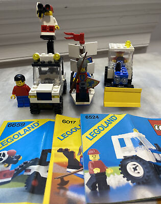Lot of 3 Vintage 1980s Legoland Lego Sets 6524 6017 6659