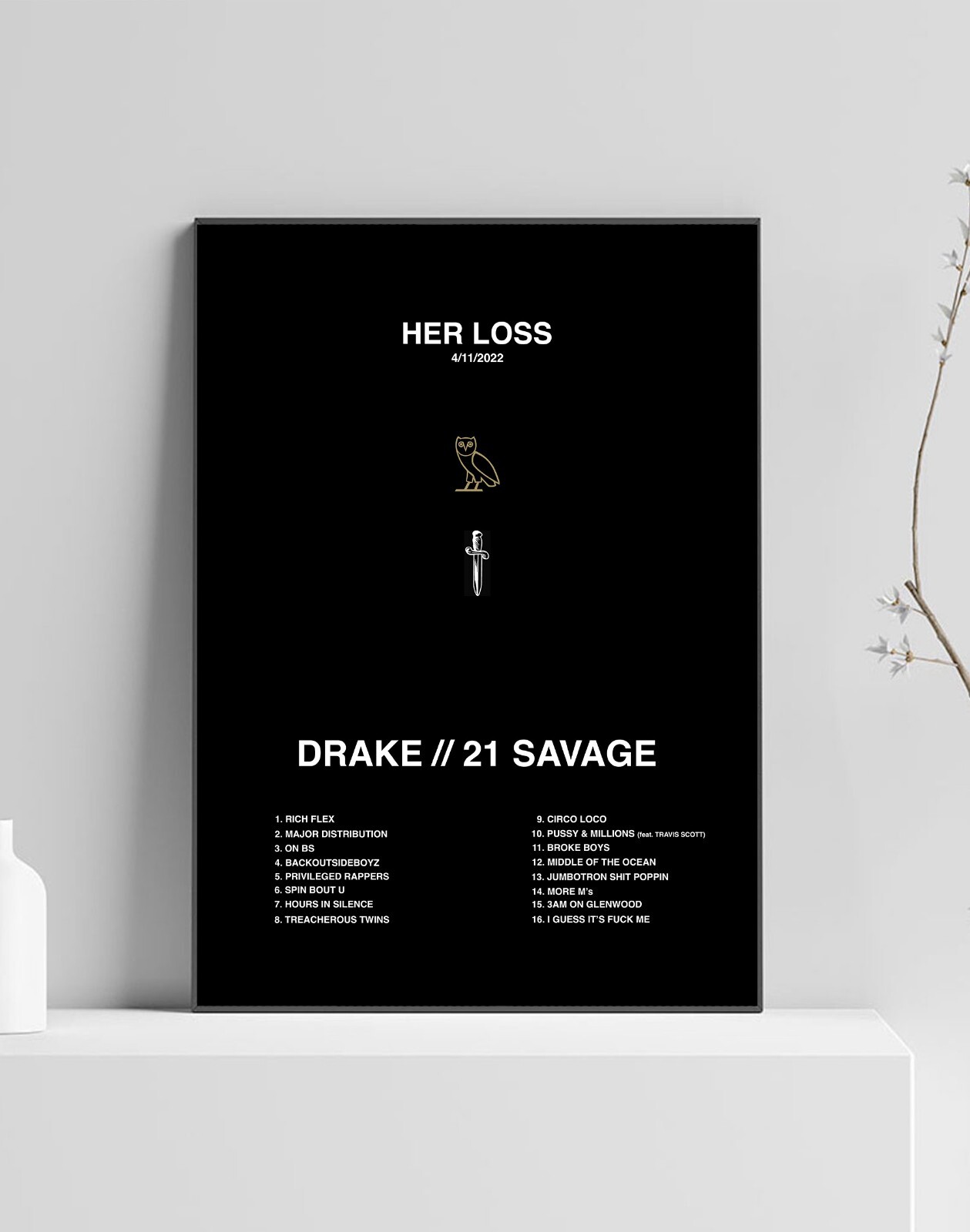 専用　Drake 21savage Her loss シュリンク付き　レコード Drake & 21 Savage – Her Loss – CD (Album), 2023 [r26454161