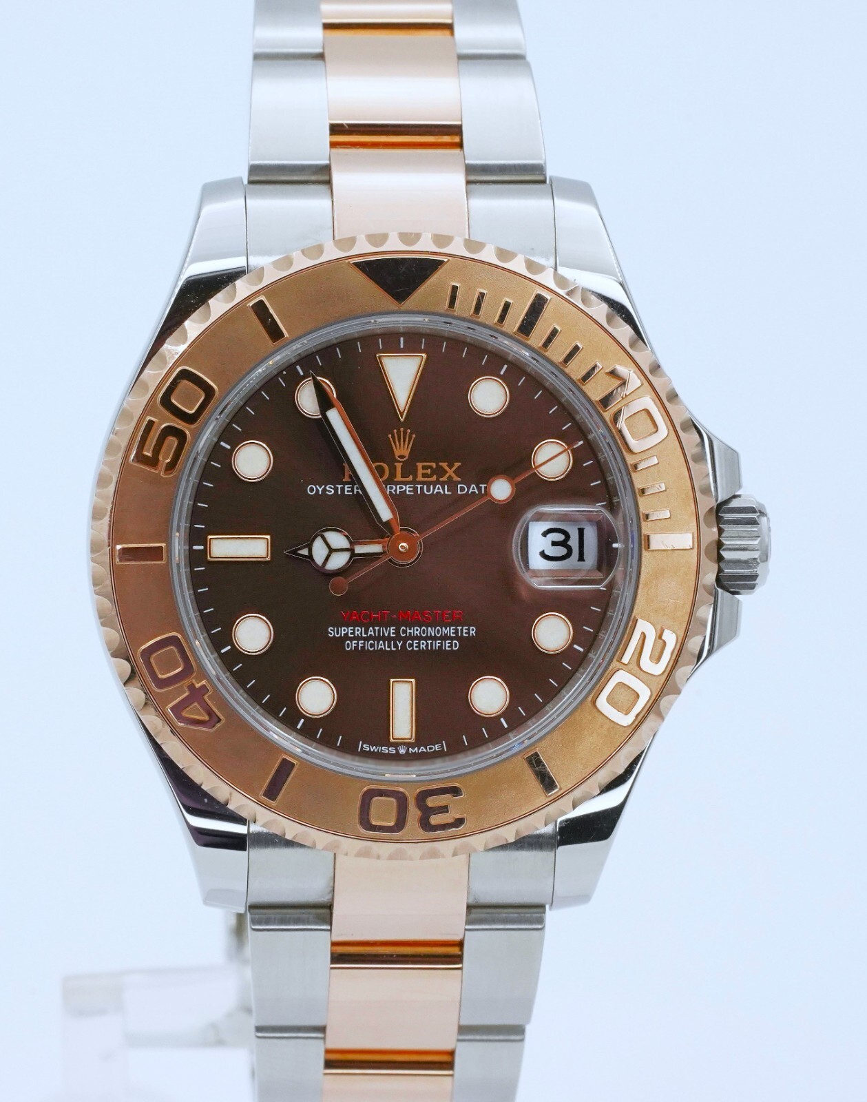 ★♡ 2022 ROLEX Yacht-Master 268621 37mm 18K Rose Gold Chocolate
