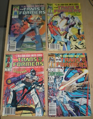 1984 Marvel Comics, The TRANSFORMERS, Issues 1-4 in a Four Issue Limited Series