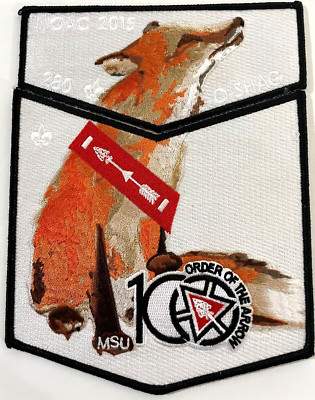 BSA WAG-O-SHAG 280 POTAWATOMI OA 100TH CENTENNIAL 2015 NOAC FOX WOOD BADGE TOUGH
