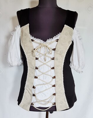 BLOUSE VINTAGE STOCKERPOINT TRACHTEN OKTOBERFEST DIRNDL TYROL WOMEN:US16/EU 44