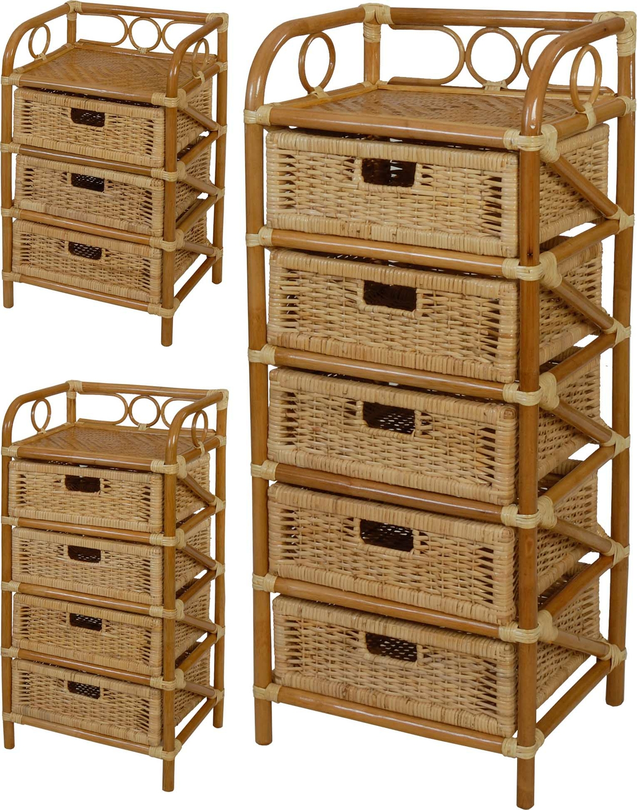 Rattan Regal Badregal Schubregal Flur Kommode Rattanregal Bad Küchenregal Honig