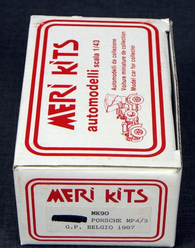 1:43 Meri Kits - Mk 90 - Porsche MP4/3 - G.P. Belgio 1987