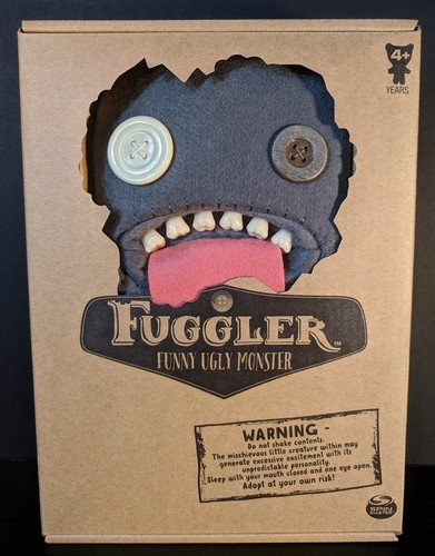 Fuggler Grey Oogah Boogah Funny Ugly Monster Spin Master Fugglers gray Plush toy