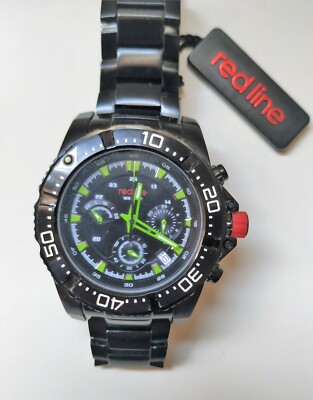 RED LINE Reloj para hombre Fecha Cronógrafo Reloj AC nº serie RL-500030VK-BB-01
