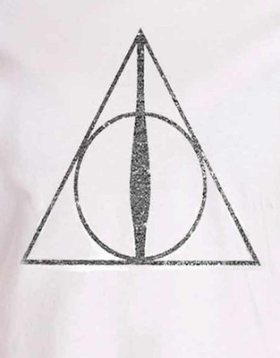 Harry Potter Deathly Hallows Symbol offiziell damen Skinny Fit T Shirt