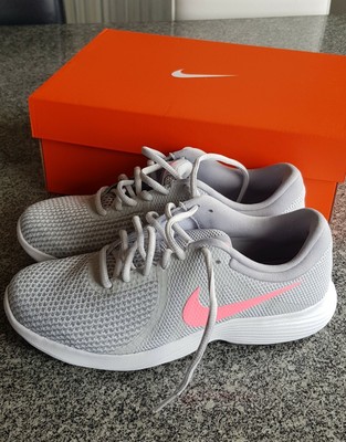 Nike Schuhe Damen Silber Nike Herren Revolution 4 EU Laufschuhe, Blau (Moon Particle