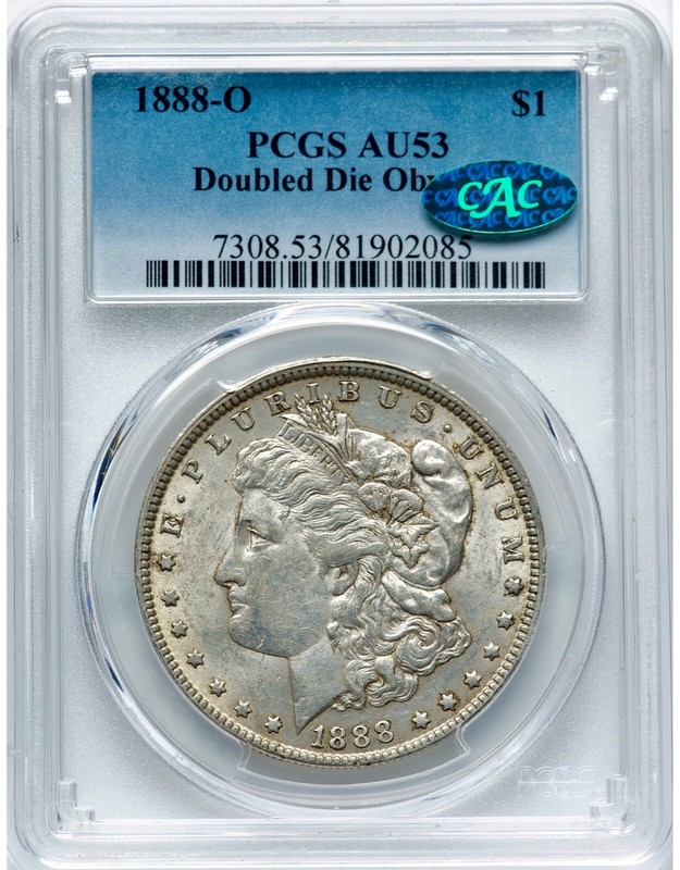 1888-O Hot Lips DDO Morgan Dollar PCGS-AU53