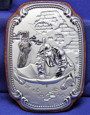 Set Of 4 Femiano Argenterie  Wall Plaques W/ Case