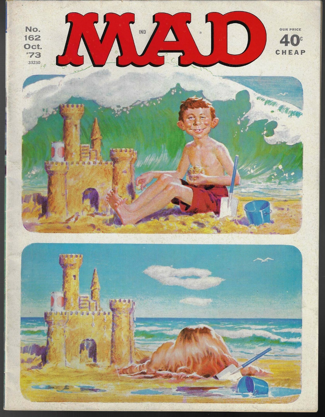 MAD MAGAZINE # 162 OCT 1973 BACK NOT FOLDED | eBay